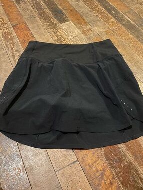 Athleta Black Active Skort with Flared Circle Hem